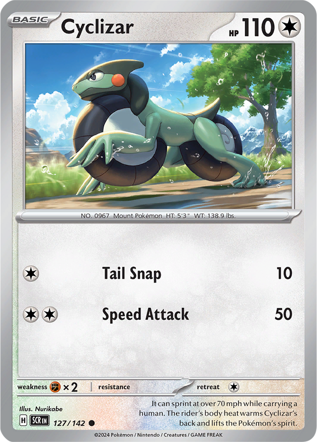 Cyclizar 127/142 Reverse Holo Stellar Crown Pokemon Card