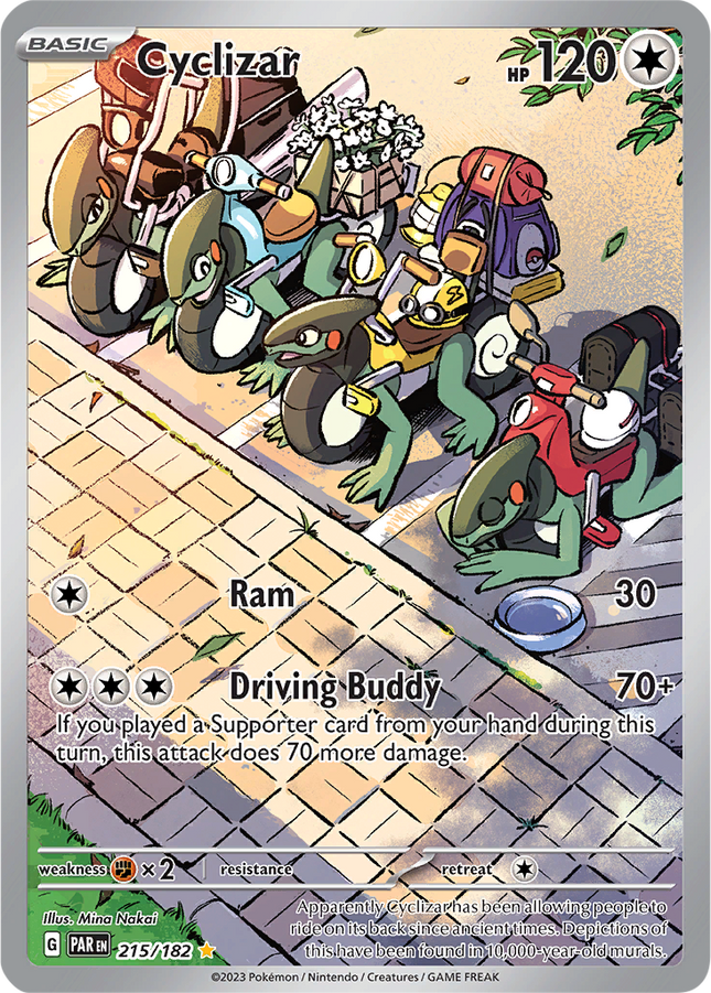 Cyclizar 215/182 Illustration Rare Paradox Rift Pokemon Card