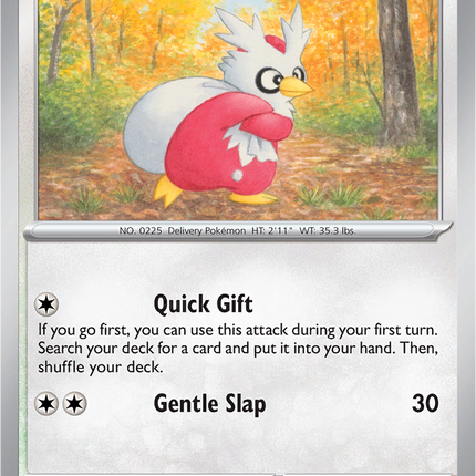 Delibird 105/132 Reverse Holo Mega Evolution Pokemon Card