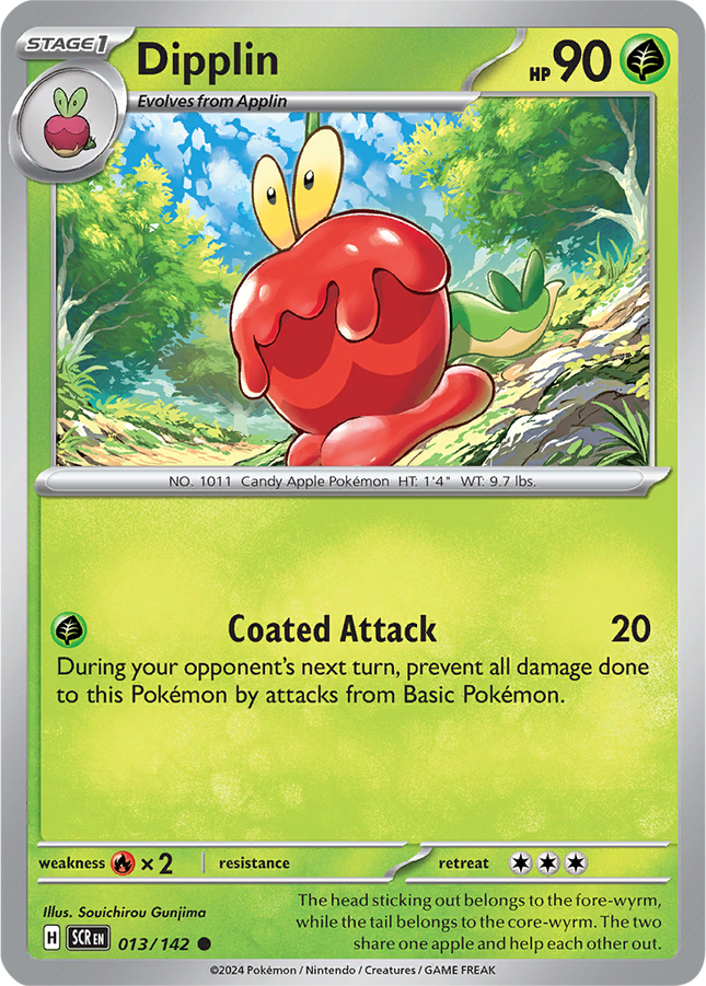 Dipplin 013/142 Non-Holo Stellar Crown Pokemon Card