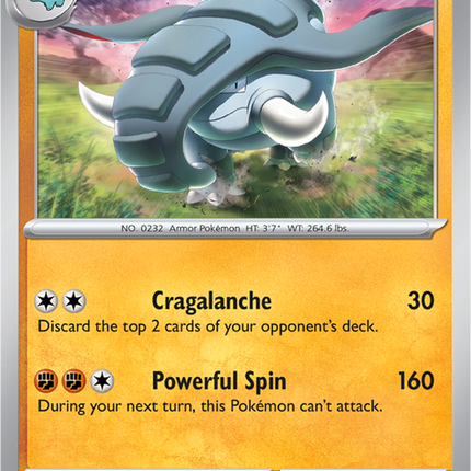 Donphan 049/091 Non-Holo Paldean Fates Pokemon Card
