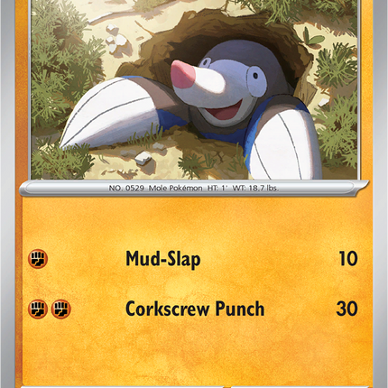 Drilbur 045/086 Master Ball Reverse Holo Black Bolt Pokemon Card