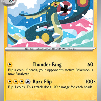 Eelektross 032/086 Master Ball Reverse Holo Black Bolt Pokemon Card