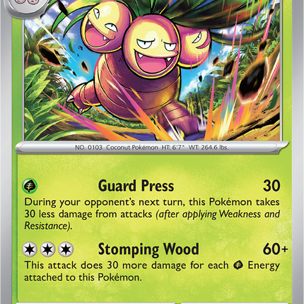 Exeggutor 005/132 Reverse Holo Mega Evolution Pokemon Card