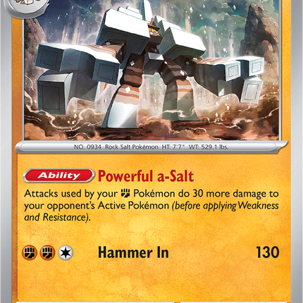 Garganacl 084/132 Non-Holo Mega Evolution Pokemon Card