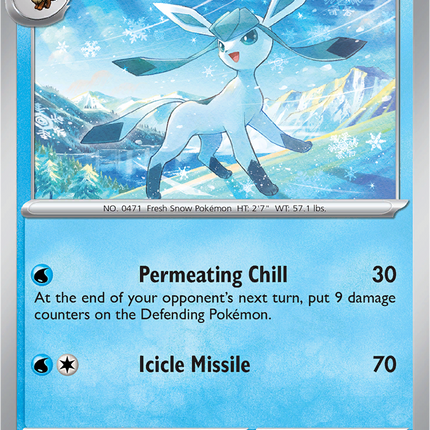 Glaceon 025/131 Holo Prismatic Evolutions Pokemon Card