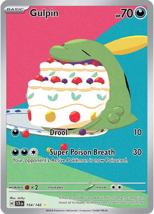 Gulpin 154/142 Illustration Rare – Stellar Crown Expansion | Pokémon TCG English