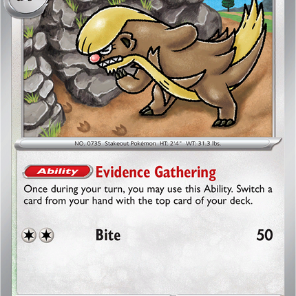 Gumshoos 110/132 Reverse Holo Mega Evolution Pokemon Card