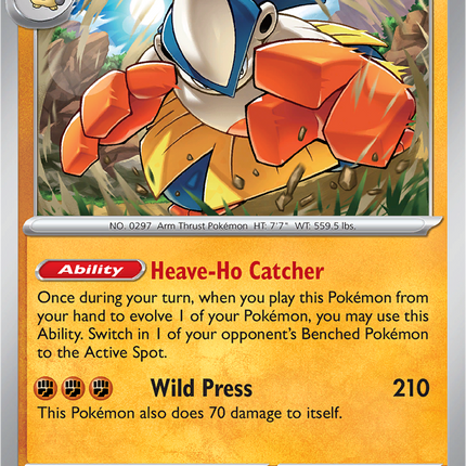 Hariyama 073/132 Holo Mega Evolution Pokemon Card