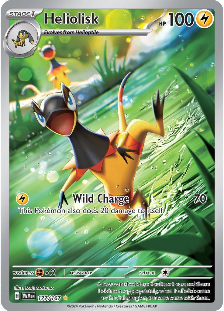 Heliolisk 177/167 Illustration Rare Pokémon Card – Twilight Masquerade UK – Buy Any Cards