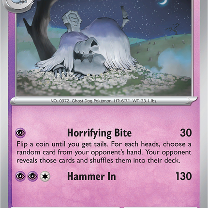 Houndstone 066/132 Reverse Holo Mega Evolution Pokemon Card