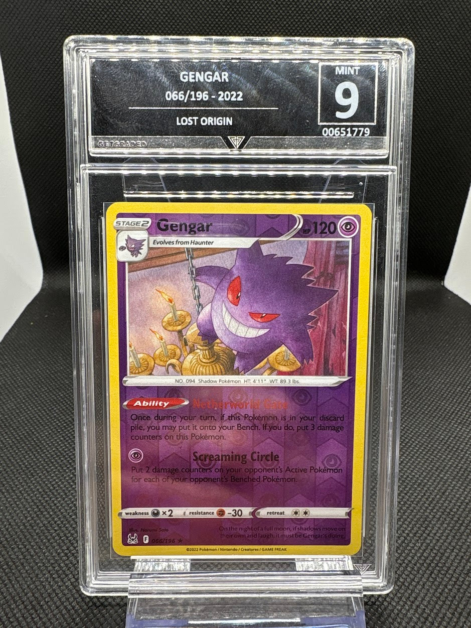 Gengar Rare Holo - Lost Origin 066/196 - GetGraded MINT 9
