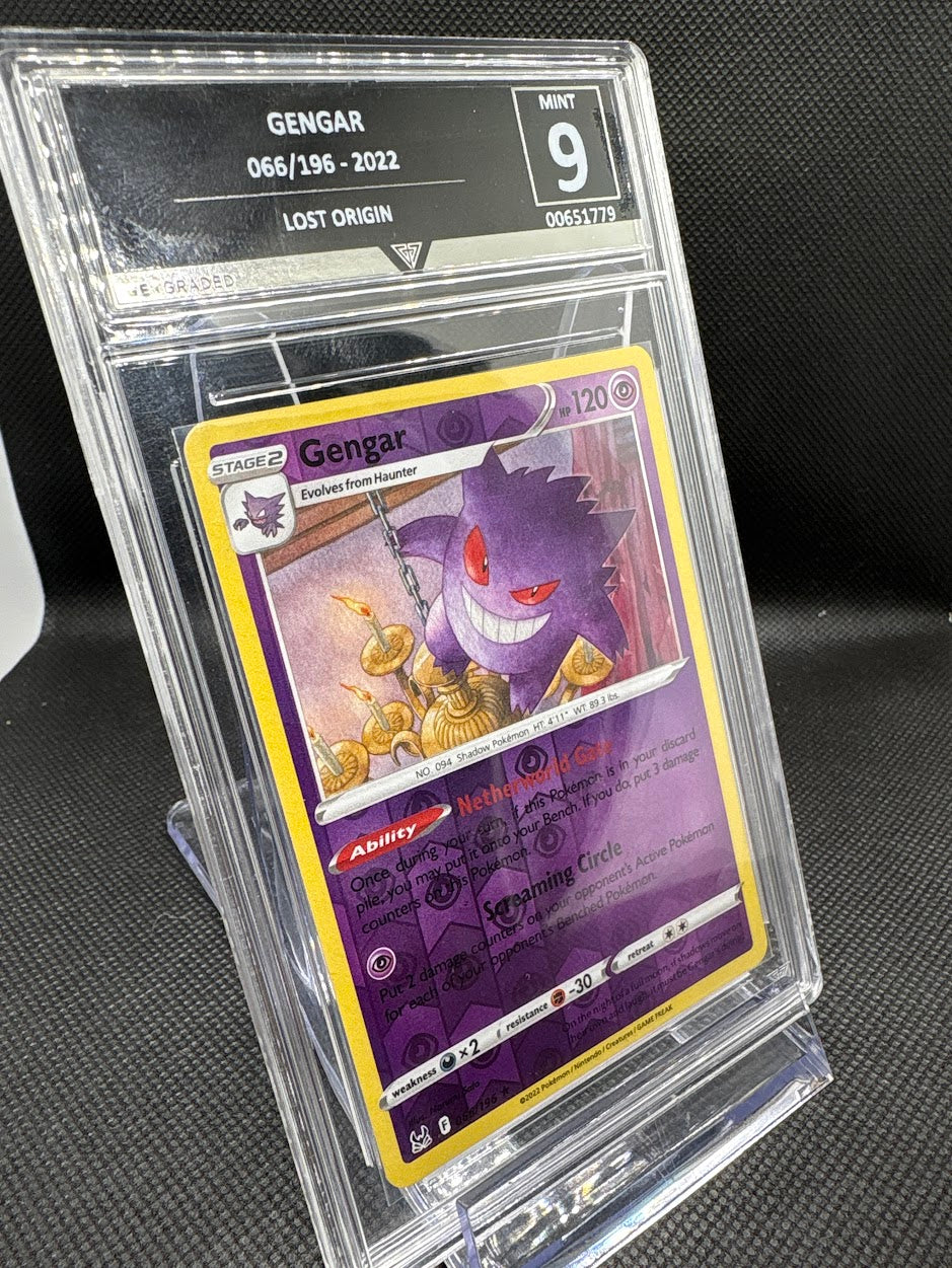 Gengar Rare Holo - Lost Origin 066/196 - GetGraded MINT 9