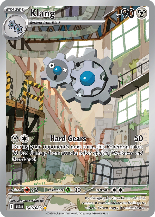 Klang 140/086 Illustration Rare Black Bolt Pokemon Card
