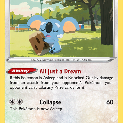 Komala 149/196 Reverse Holo Lost Origin Pokemon Card