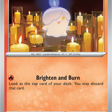 Litwick 016/086 Reverse Holo White Flare Pokemon Card