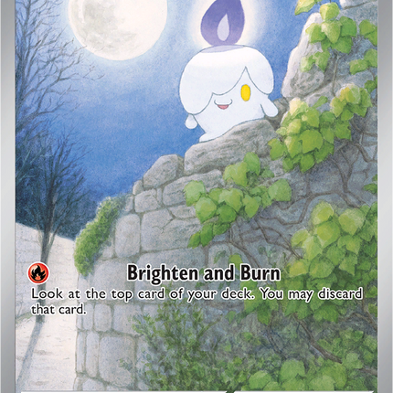 Litwick 101/086 Illustration Rare White Flare Pokemon Card