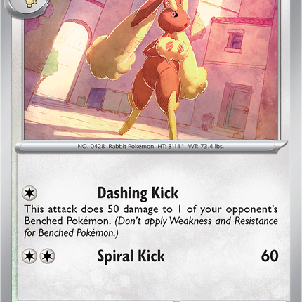 Lopunny 108/132 Reverse Holo Mega Evolution Pokemon Card