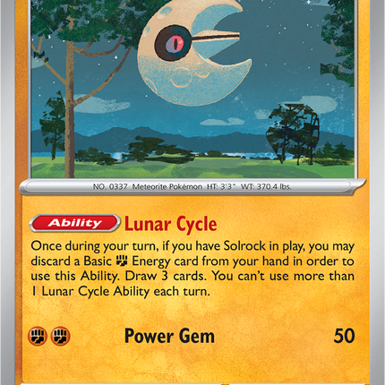 Lunatone 074/132 Reverse Holo Mega Evolution Pokemon Card