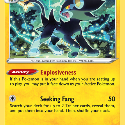 Luxray 044/159 Reverse Holo Crown Zenith Pokemon Card