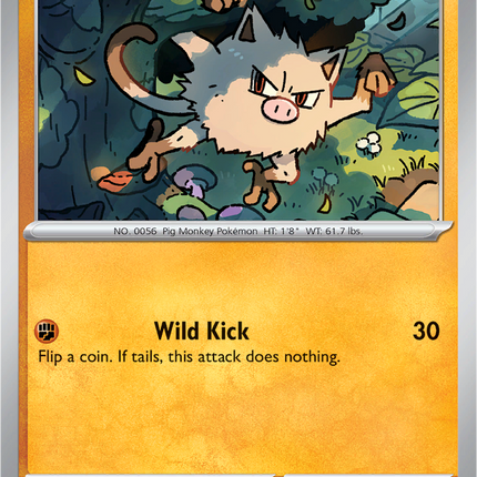 Mankey 090/182 Non-Holo Destined Rivals Pokemon Card