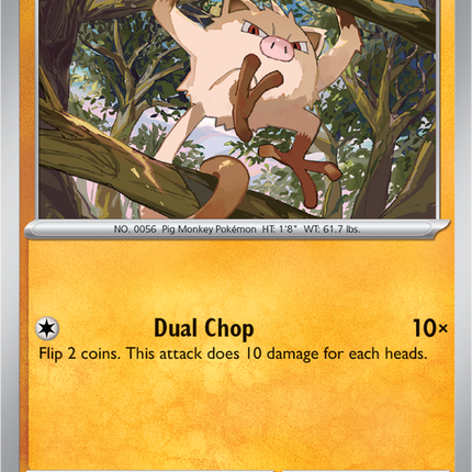 Mankey 098/191 Reverse Holo Surging Sparks Pokemon Card