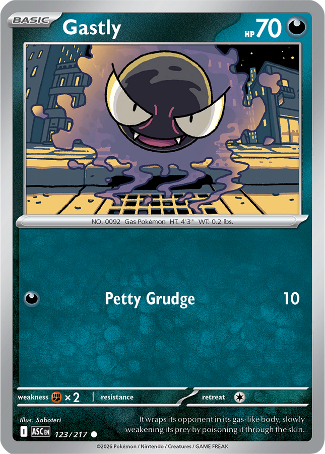 Gastly 123 217 Ascended Heroes Pixel Cosmos Holo