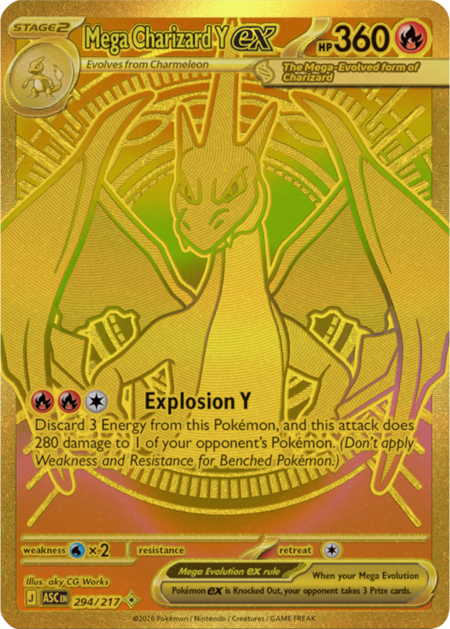 Mega Charizard Y EX 294 217 Ascended Heroes