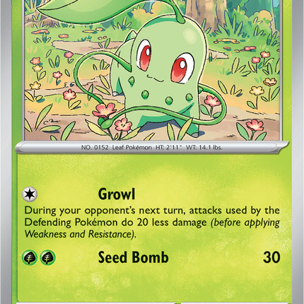 Chikorita 008 217 Ascended Heroes Pixel Cosmos Holo
