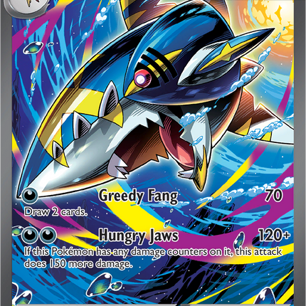 Mega Sharpedo ex 127/094 Special Illustration Rare Phantasmal Flames Pokemon Card