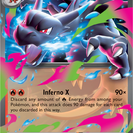 Mega Charizard X ex 013/094 Double Rare Phantasmal Flames Pokemon Card