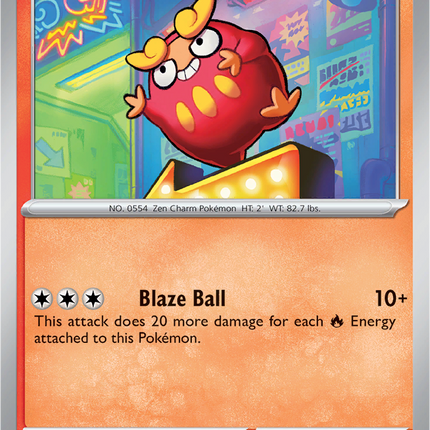 Darumaka 015/094 Non-Holo Phantasmal Flames Pokemon Card