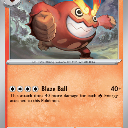 Darmanitan 016/094 Non-Holo Phantasmal Flames Pokemon Card