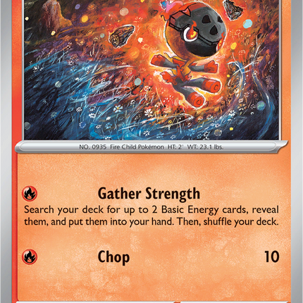 Charcadet 019/094 Non-Holo Phantasmal Flames Pokemon Card