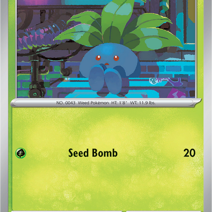 Oddish 001/094 Pixel Cosmos Holo Phantasmal Flames Pokemon Card
