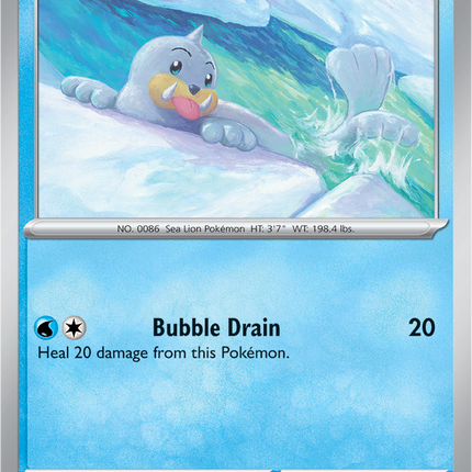 Seel 021/094 Reverse Holo Phantasmal Flames Pokemon Card