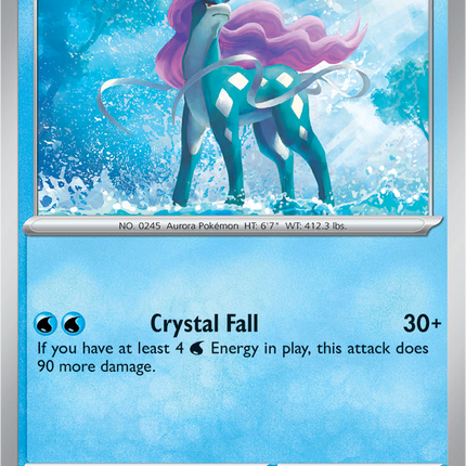 Suicune 026/094 Cosmos Holo Phantasmal Flames Pokemon Card