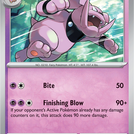 Granbull 038/094 Reverse Holo Phantasmal Flames Pokemon Card