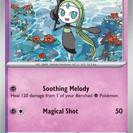 Meloetta 040/094 Reverse Holo Phantasmal Flames Pokemon Card