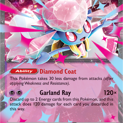 Mega Diancie ex 041/094 Double Rare Phantasmal Flames Pokemon Card