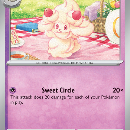Alcremie 044/094 Reverse Holo Phantasmal Flames Pokemon Card