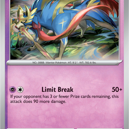 Zacian 045/094 Holo Phantasmal Flames Pokemon Card