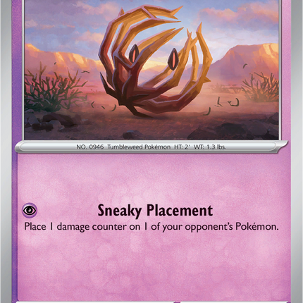 Bramblin 046/094 Reverse Holo Phantasmal Flames Pokemon Card