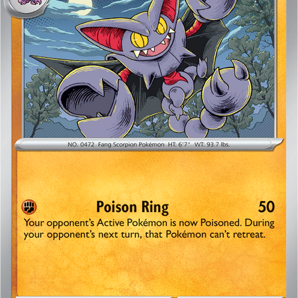 Gliscor 050/094 Reverse Holo Phantasmal Flames Pokemon Card