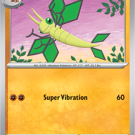 Vibrava 052/094 Reverse Holo Phantasmal Flames Pokemon Card