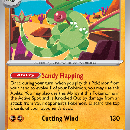 Flygon 053/094 Reverse Holo Phantasmal Flames Pokemon Card