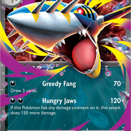 Mega Sharpedo ex 061/094 Double Rare Phantasmal Flames Pokemon Card