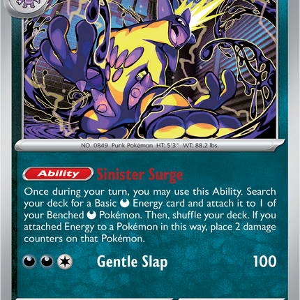 Toxtricity 068/094 Build & Battle Non-Holo Phantasmal Flames Pokemon Card