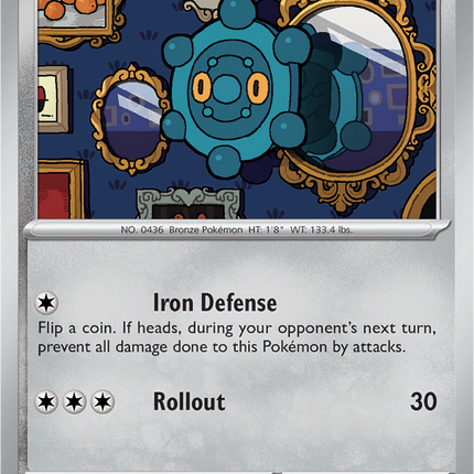Bronzor 071/094 Non-Holo Phantasmal Flames Pokemon Card