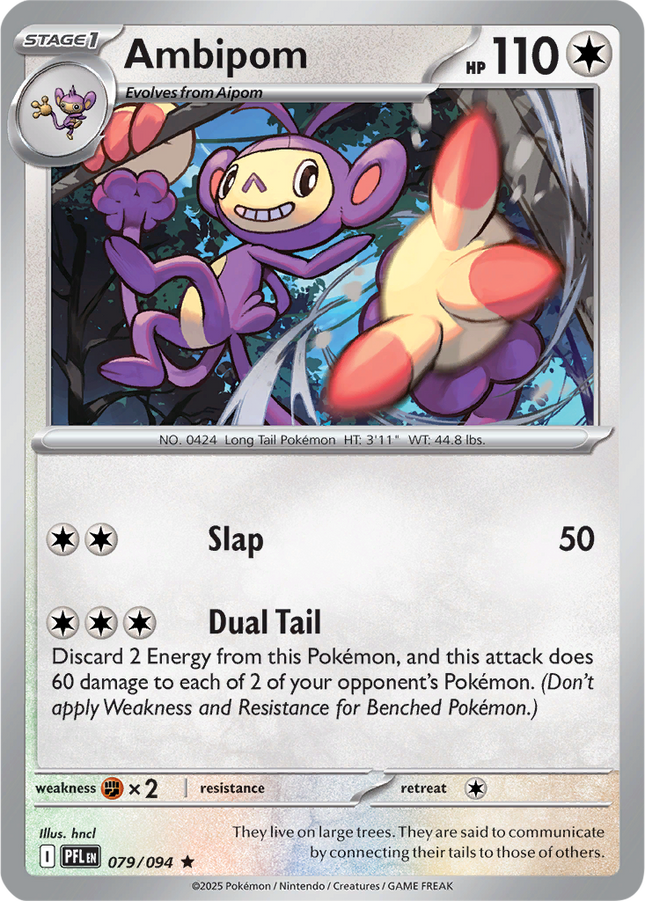 Ambipom 079/094 Holo Phantasmal Flames Pokemon Card